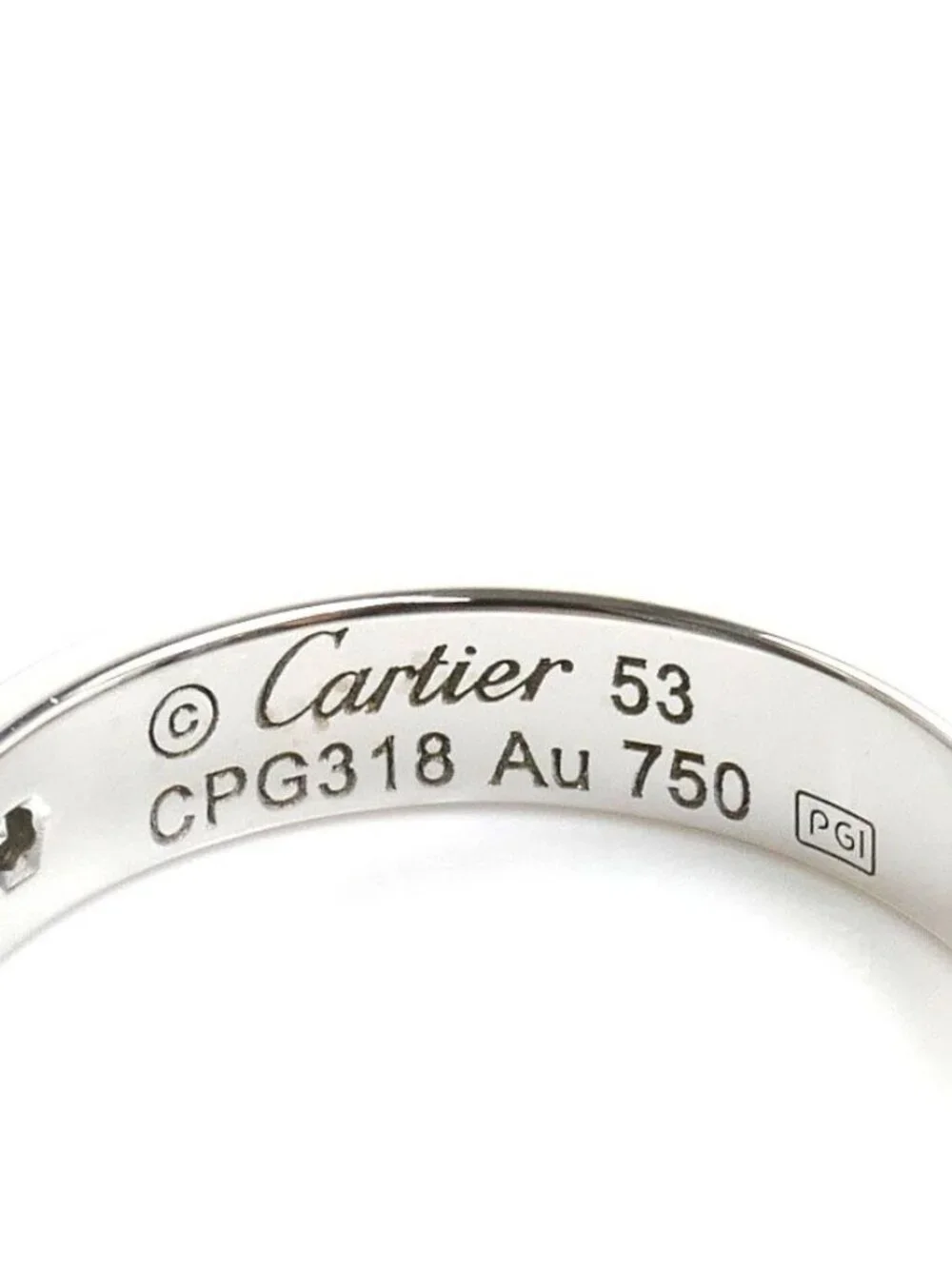 Cartier 18k White Gold Mini Love Diamond Ring